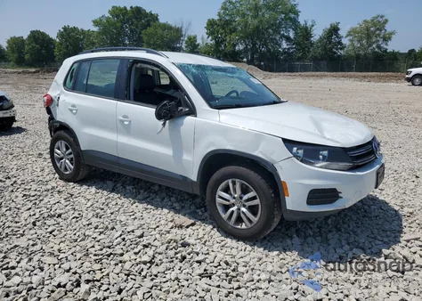 2017 Volkswagen Tiguan S из США, поврежденный, VIN WVGAV7AX6HW509833